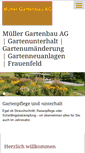 Mobile Screenshot of mueller-gartenbau-ag.ch