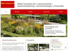 Tablet Screenshot of mueller-gartenbau-ag.ch